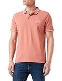 100% algodón Lee Pique Polo Camisetas, Marrón (Rust), L para Hombre