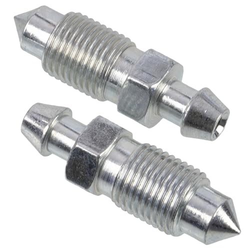 AERZETIX - C71232 - Satz von 2 Ventilen Entlüftungsschraube M10x1 - kompatibel mit Nissan Renault Bmw Toyota Lancia Mercedes-Benz Opel Audi Mitsubishi Hyundai Fiat Vw Honda - OE-Nummern 4D0615273