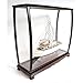 Old Modern Handicrafts Display Case for Medium Tall Ships Model with Plexiglass Panels - Ship Model Case to Display Exquisite Nautical Decor - 34.0L x 13.0W x 31.5H Inches