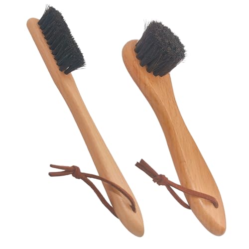 PDDYIER Horsehair Silver Brush, 2 Pack Detailing Brush Set for