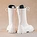Combat Boots for Girls Lace Up Riding Boots Mid Calf Fashion Waterproof Non Slip Side Zipper Punk Goth Boot 4-12 Years Fall Winter Spring