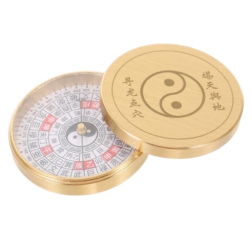 Compas chinois vintage élégant avec couvercle en set de 5 pièces de prestige