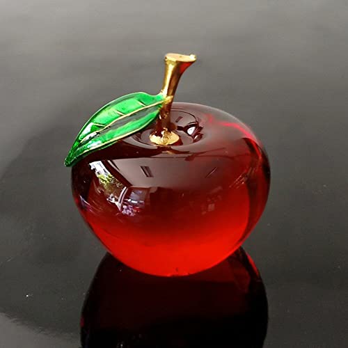 Ericetion Glass Apple Ornament Transparent Decoration Collectible Colourful Crystal Sculpture for Home Table Decoration Ornament - Image 8