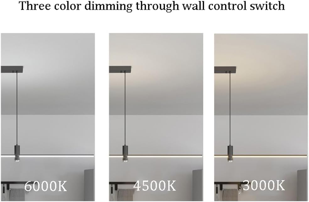 Lustre salle à manger intensité variable éclairage anti reflet - 3