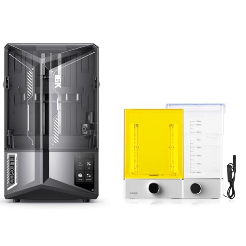 ELEGOO Saturn 4 Ultra 16K Impresora 3D Resina y Mercury XS Bundle con Estación de Lavado y Curado