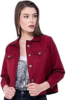 red jean jacket womens