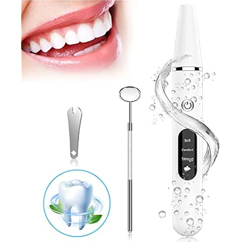 Plaque Remover for Teeth-DDKJ Teeth Cleaning Kit with 3 Modes,Portable Teeth Stain Remover Tool,No Need Water Flosser,Tartar Remover for Teeth with IPX6 Waterproof/LED/2 Replaceable Clean Head Cover