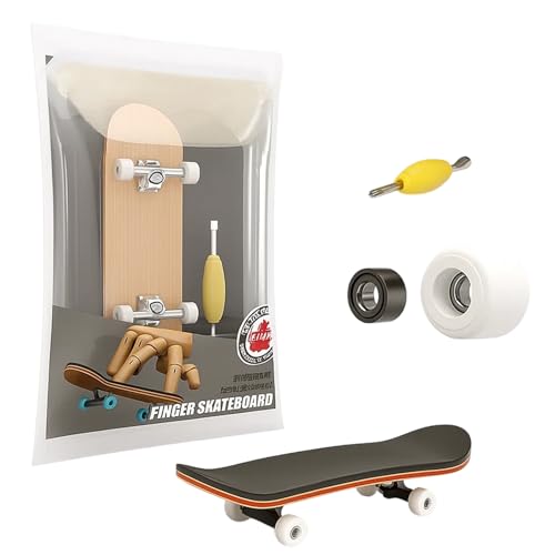 Wnzdp Finger Board Fingerboard Maple Wood Mini Finger Skateboards with Screwdriver DIY Assembly Professional Fingerboard Skate Boarding Toy Sports Games