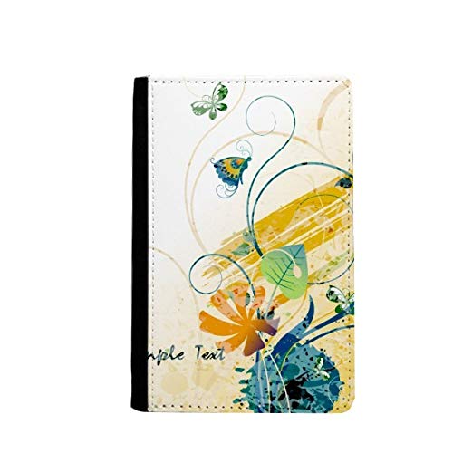 Étui portefeuille de voyage floral multicolore pour passeport et cartes de crédit