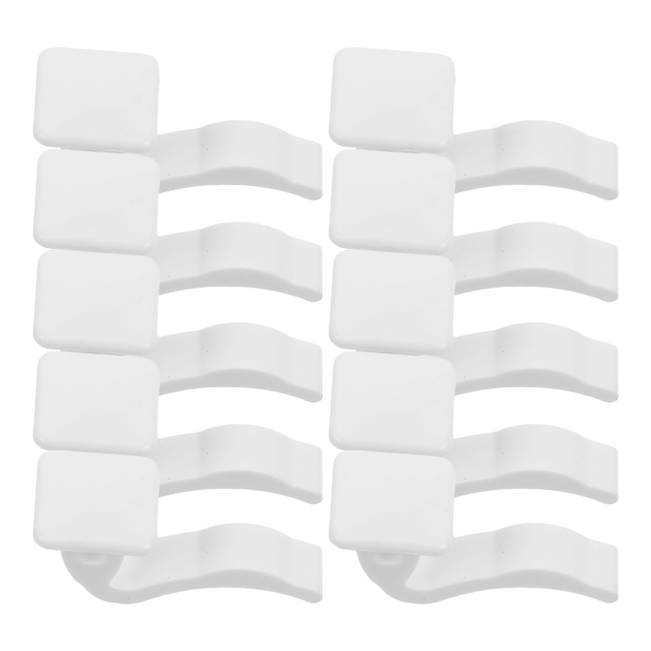 TOPBATHY Radiator Pendant Clips 10Pcs Plastic Radiator Hook Clips White for Central Heating Grill Covers Easy Installation Household Use