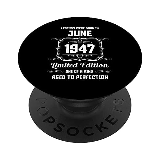 Feliz Cumpleaños Junio 1947 PopSockets PopGrip Intercambiable