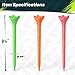 SAPLIZE Upgraded 4-Prong Plastic Golf Tees, Pack of 100 (3-1/4