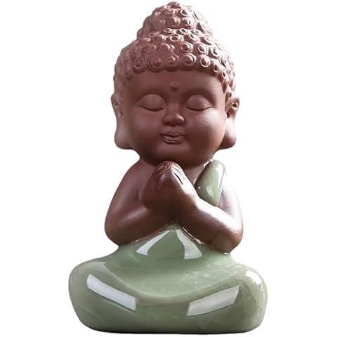 EVECILOO Ceramic Baby Buddha Statue Cover