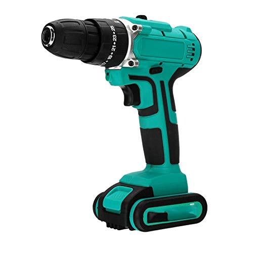 Akku-Bohrschrauber,Schlagbohrschrauber, 21V Bohrerzubehör,1 Li-ion Akkus,10mm Bohrfutter,DIY Zubehör Haushaltswerkzeug-Kit,