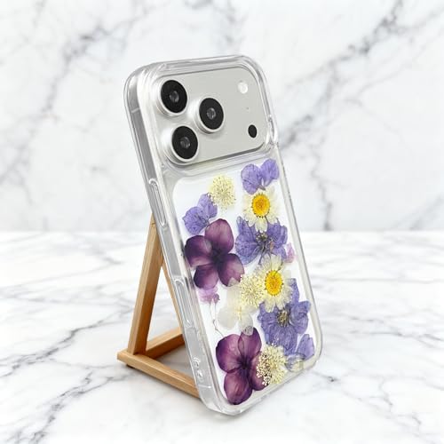 Coque iPhone 17 Pro Max fleurs séchées idée cadeau romantique fille - 4