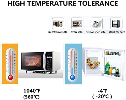 Homwin Glass Mixing Bowls with Lids Set, 8 Pieces Glass Salad Bowl Set with Lids(0.6QT,1.1QT,2.2QT,4QT) High Brosilicate Microwave Bowls for Kitchen Baking, Prepping Serving and Storage, Great Gift