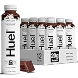 Huel Ready-to-Drink | Chocolate Meal Replacement Drink | High Protein Drink | Nutritionally Complete, Low Sugar, High Fiber, Plant Based, Vegan, Healthy | 20g Protein Per Bottle | 16.9 Fl Oz (12 Pack)