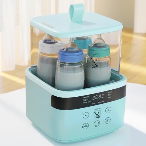 Lifelong Cuppy 4-in-1 Baby Feeding Bottle Sterilizer & Warmer | Steam Sterilizer, Bottle Warmer, Food Heater & Dryer | Fits 4 Bottles | Travel Friendly Essential & Daily Use for Newborns & Toddlers