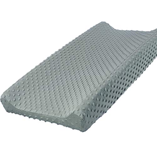 Image of Owlowla Changing Pad Cover, Soft Minky Dots Changing Table Sheets for Baby Boy and Girl(Gray)