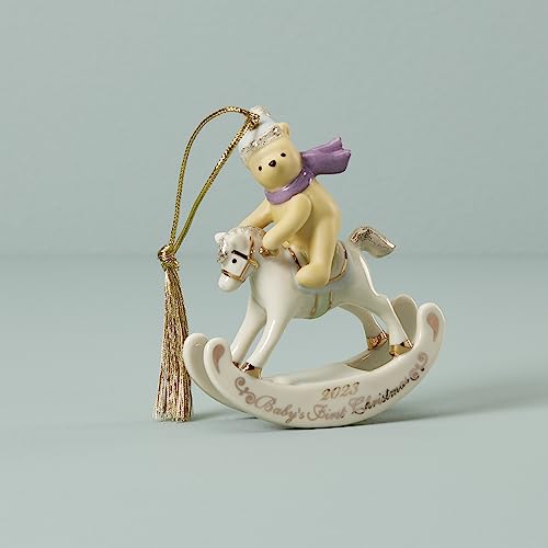Lenox 2023 Winnie Puuh Baby's 1. Weihnachtsdekoration, 0,32, Mehrfarbig – Ansicht 3