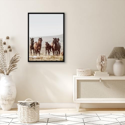 Americanflat 22x30 Picture Frame with Polished Plexiglass - Streamline Collection - Thin Border Picture Frame for Wall Display - Hanging Hardware Included - Black