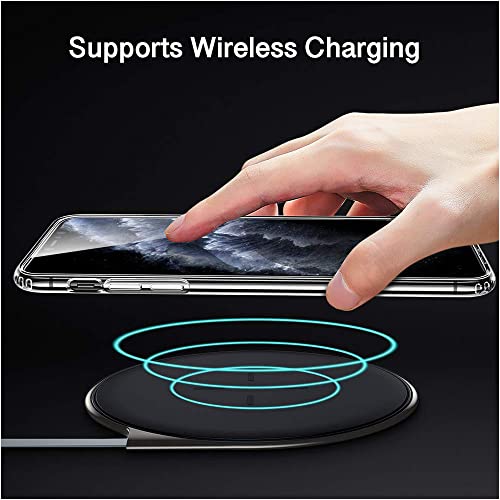 Image of WOW IMAGINE Crystal Clear Transparent Back Case Cover Compatible Apple iPhone 11 | Full Device & Camera Protection Shockproof TPU Silicone Back Cover Case - Transparent