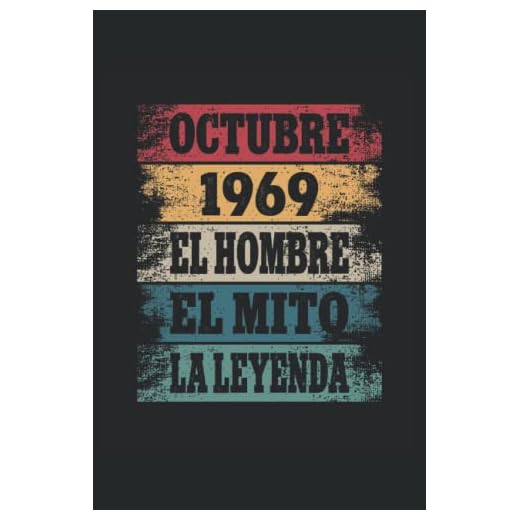 Octubre 1969 - El Hombre - El Mito - La Leyenda: Regalos Originales para Hombre Papá Abuelo Hermano - Diario, Cuaderno De Notas, Apuntes O Agenda