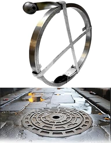 Heavy Duty Main Sewer Drain Unclogger, Steel Wire Drain Auger, Manual Plumbing Tool for Kitchen Sink, Bathroom & Septic Tank Cleaning (394x1.6)