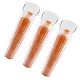 Hemobllo 3 Sätze Trockenhefe Messbecher aus Kunststoff mit Skala und Praktischem Verschlussclip Präzise Portionierung für Backzubehör Kompakt Leicht zu Reinigen Vielseitiges Küchen Gadget