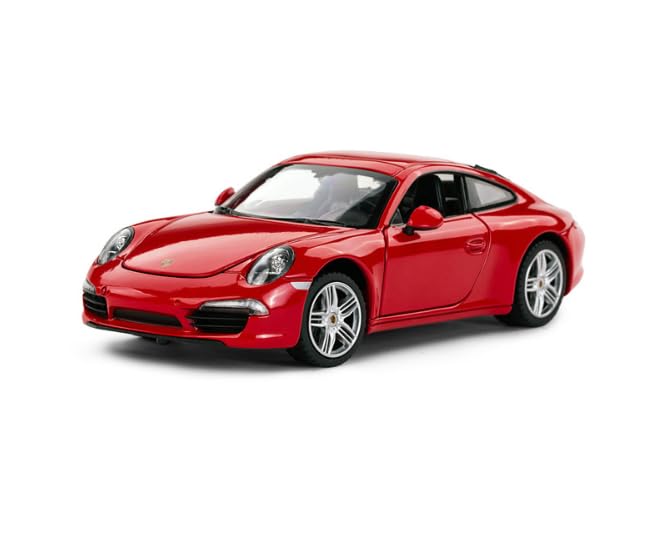 Porsche 911 1:24 Scale Die-Cast Model Car - Red | Detailed Collectors Edition Diecast | Official Licensed Product