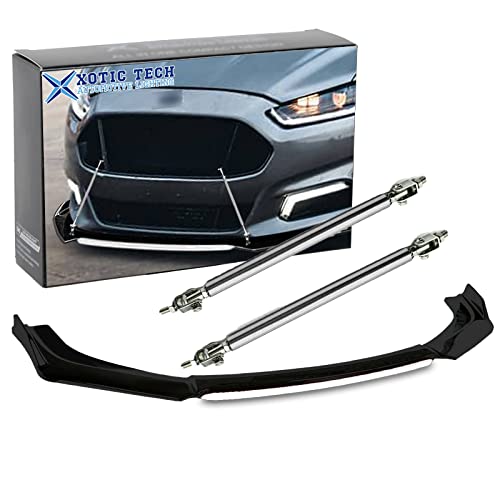 x xotic tech Front Bumper Lip Chin Spoiler Splitter Diffuser Protect Body Kit with Adjustable 10