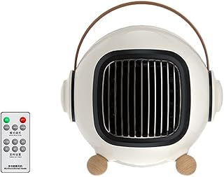 Space Heaters for Indoor Use Remote Control Ceramic Heater Mini Fan Heater with Overheat and Tip-Over Protection, 5H Timing, 800W Energy Efficient Heaters for Home Electric Heater