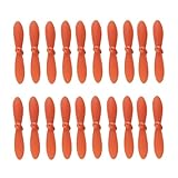 20-teilige mehrfarbige Luftschraube, kompatibel mit CX 10 Drone Quadcopter Helicopter RC-Zubehör(ORANGE)