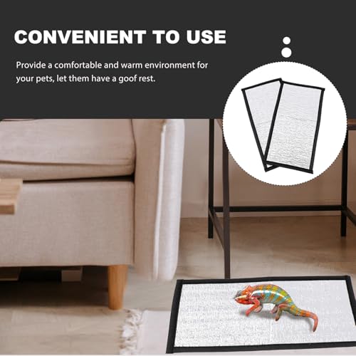 Alfombrilla térmica para reptiles 2 pcs con película reflectante miniatura 3