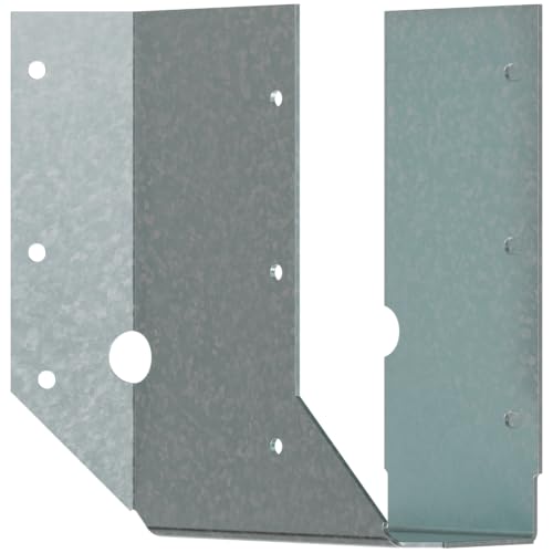 Simpson Strong-Tie SUR26 SUR Right-Skewed U-Shaped Hanger - 1-9/16 in. x 5 in. x 2 in. 45-Degree Hanger, Obround Nail Holes, 16-Gauge Zinc Galvanized Steel Construction