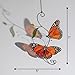 Monarch Butterfly Authentic Stained Glass Suncatcher Handmade Gift for Butterfly Lovers Women Mom Grandma Window Ornament Indoor Outdoor Decor (Pair of Monarch)