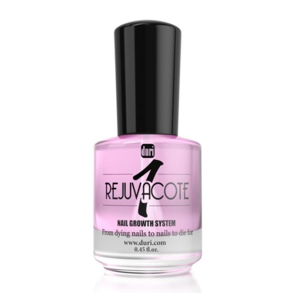 Rejuvacote 1 Nail Growth System - Original Maximum Strength Formula - Nail Strengthener and Nail Growth - Base and Top Coat - 0.45 fl. oz.