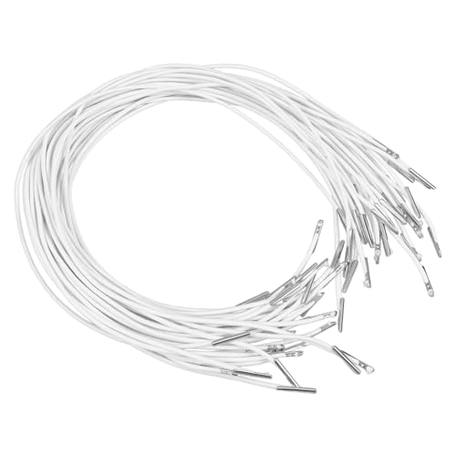 MAGICLULU 30 Piezas De Cuerdas Elásticas Banda Elástica Gruesa Para Sombreros Cuerdas Elásticas Bandas Elásticas Redondas Cierres De Púas Lazo Elástico De Acero