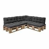 ✅ CONFORT TOTAL POUR CANAPÉ D'ANGLE EN PALETTE : Spécialement conçu pour créer un grand canapé d'angle en palettes Europe, ce set offre un soutien complet : assise, dossier et coin latéral. Il transforme votre terrasse en un véritable salon de détente extérieur, élégant et accueillant.