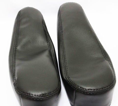 Fits 2001-2006 Toyota Highlander Real Black Leather Seat Armrest Covers (Skin Only)