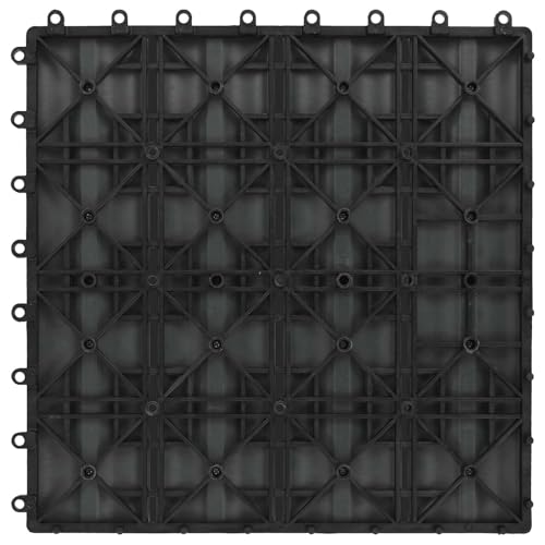 Carreau de terrasse WPC gris 30x30 dalle extérieure jardin