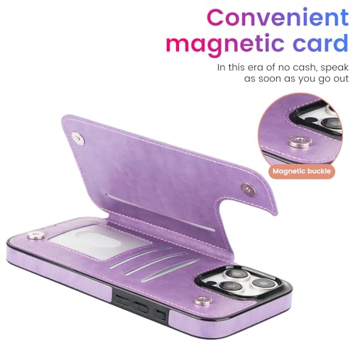 Étui portefeuille iPhone 16 Pro Max PASNEW en cuir avec béquille intégrée - 5