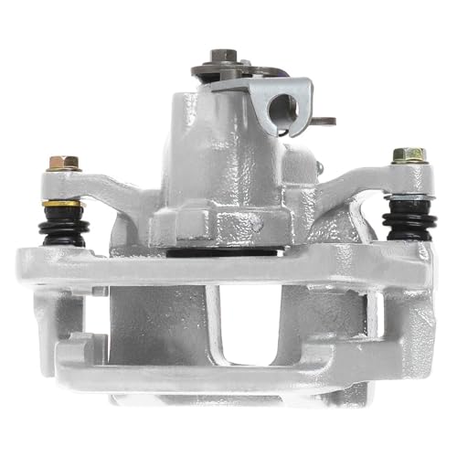 Image of Detroit Axle - Rear Left Brake Caliper for 2012-2016 Chrysler Town & Country 2012-2020 Dodge Grand Caravan 2014-2015 Ram C /V, Driver Side Brake Caliper with Bracket Replacement