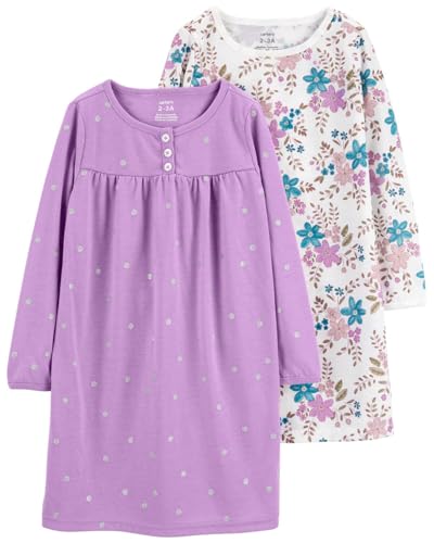 Carter's Girls' 2 Pk Gown Poly 373g082