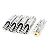 Uxcell a14070200ux0454 Stainless Steel 1/2PT Thread Pig Automatic Nipple Drinker Waterer 5pcs (Pack of 5)