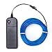 Zitrades EL Wire Blue 9ft, Portable Neon Lights for Parties, Halloween, Blacklight Run, DIY Decoration