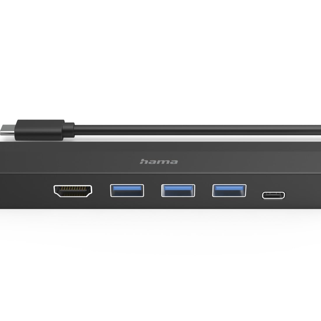 Hama USB-C Hub Multiport 6 Ports 3 x USB-A USB-C HDMI LAN/Ethernet