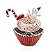ROTOOY Navidad Cup Cake Broches Año Nuevo Esmalte Muñeco de Nieve Postre Broche Pines Regalos