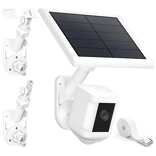 Adjustable Wall/Pole Mount for Ring Cameras & Solar Panels Universal 2-in-1 Bracket for Ring/Blink/Eufy/Arlo/Wyze/Reolink Solar Panel and Cam with Ring Stick Up/Outdoor Plus/Spotlight Cam/Plus/Pro