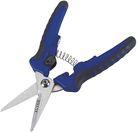 Alyco 108035 - Tijeras para electricistas reforzadas mango ergonomicos bicomponentes 200 mm